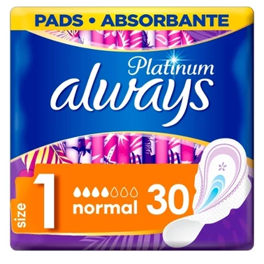 Always Platinum Podpaski ze skrzydełkami Normal, 30 sztuk - 5