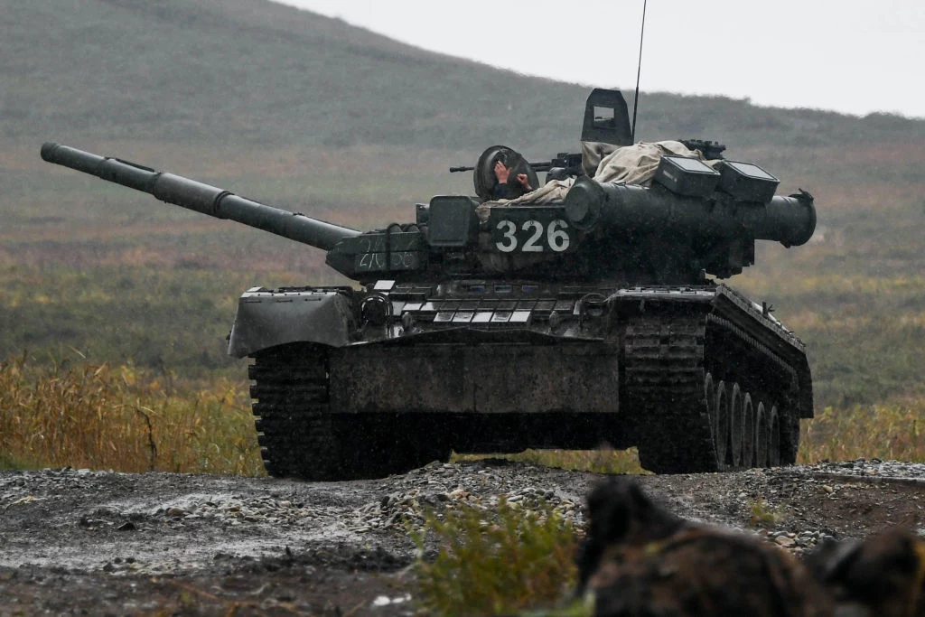 Czołg T-80 rosyjskich sił zbrojnych Czołg T-80 rosyjskich sił zbrojnych