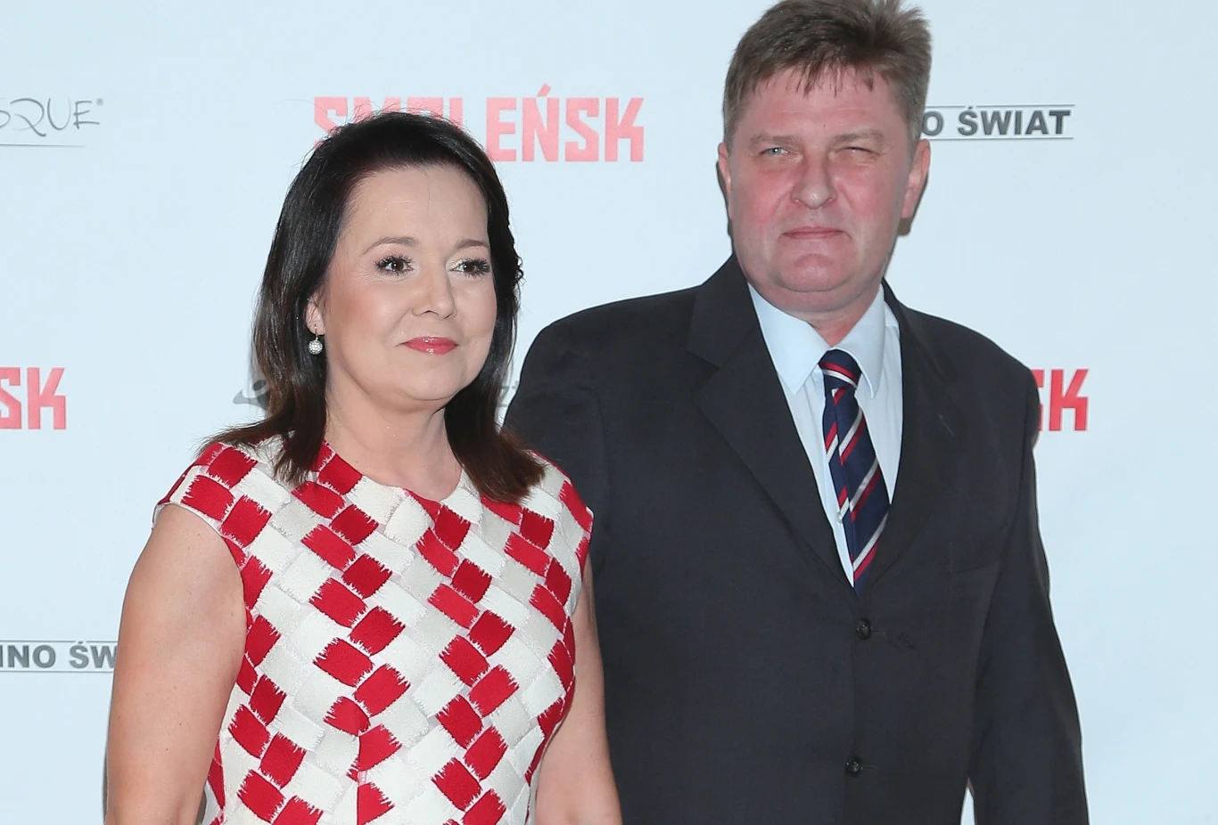 Danuta Holecka z mężem