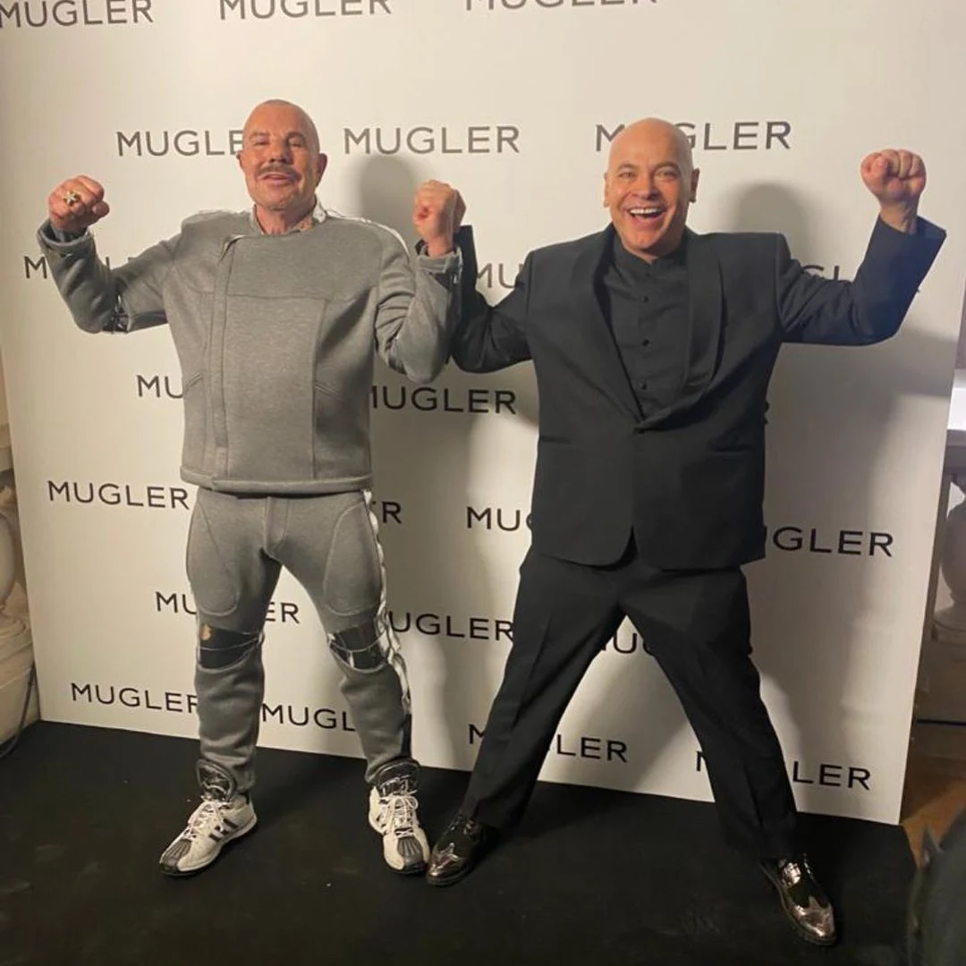 Krzysztof Dziemaszkiewicz i Thierry Mugler w Paryżu, 2021 rok Krzysztof Dziemaszkiewicz i Thierry Mugler w Paryżu, 2021 rok