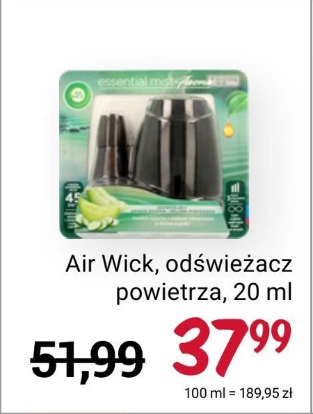 Air Wick Aroma Mist Automatyczny odświeżacz powietrza szczęście 20 ml 