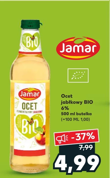 Jamar Ocet jabłkowy 6 % kwasowości 500 ml