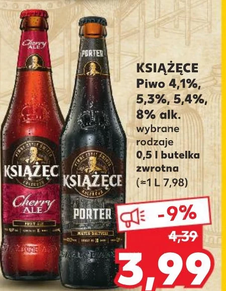 Książęce Cherry Ale Piwo 500 ml