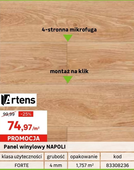 Panele podłogowe Artens