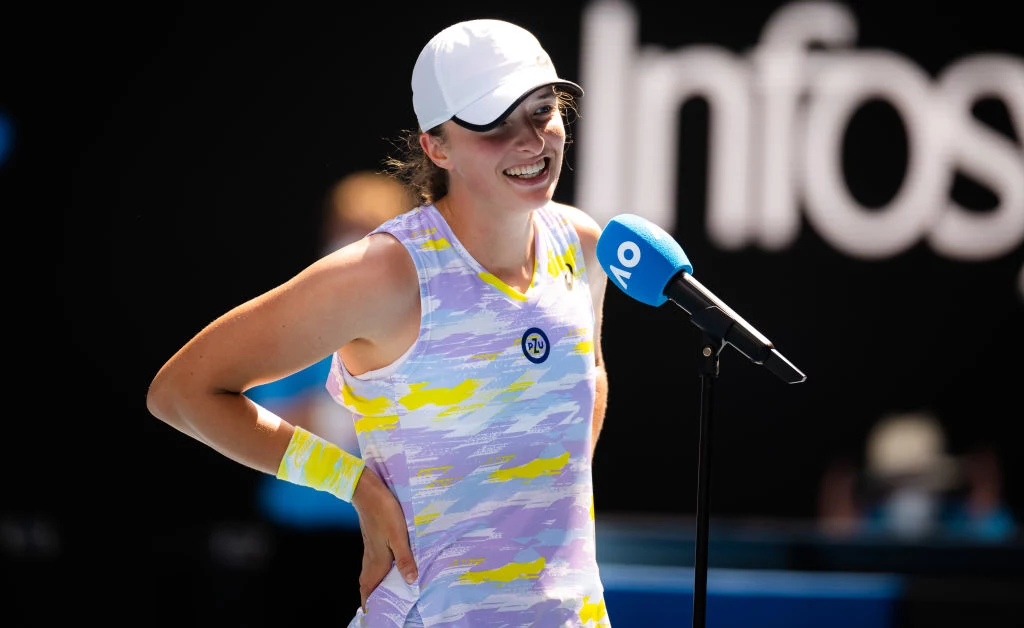 Iga Świątek podczas Australian Open Iga Świątek podczas Australian Open