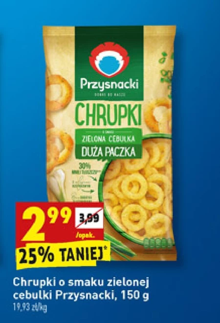 Przysnacki Chrupki o smaku zielona cebulka 150 g