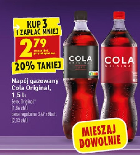 Napój Gazowany Cola Original - Promocja Biedronka - Ding.pl