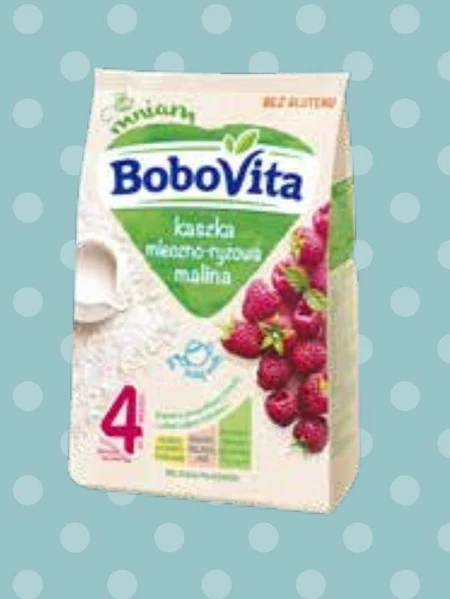 BoboVita Kaszka mleczno-ryżowa malina po 6 miesiącu 230 g