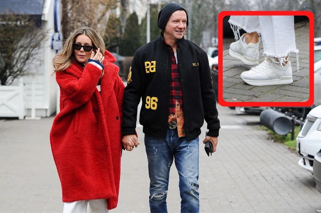 Małgorzata Rozenek w czerwonym "misiu" czuła się bardzo swobodnie