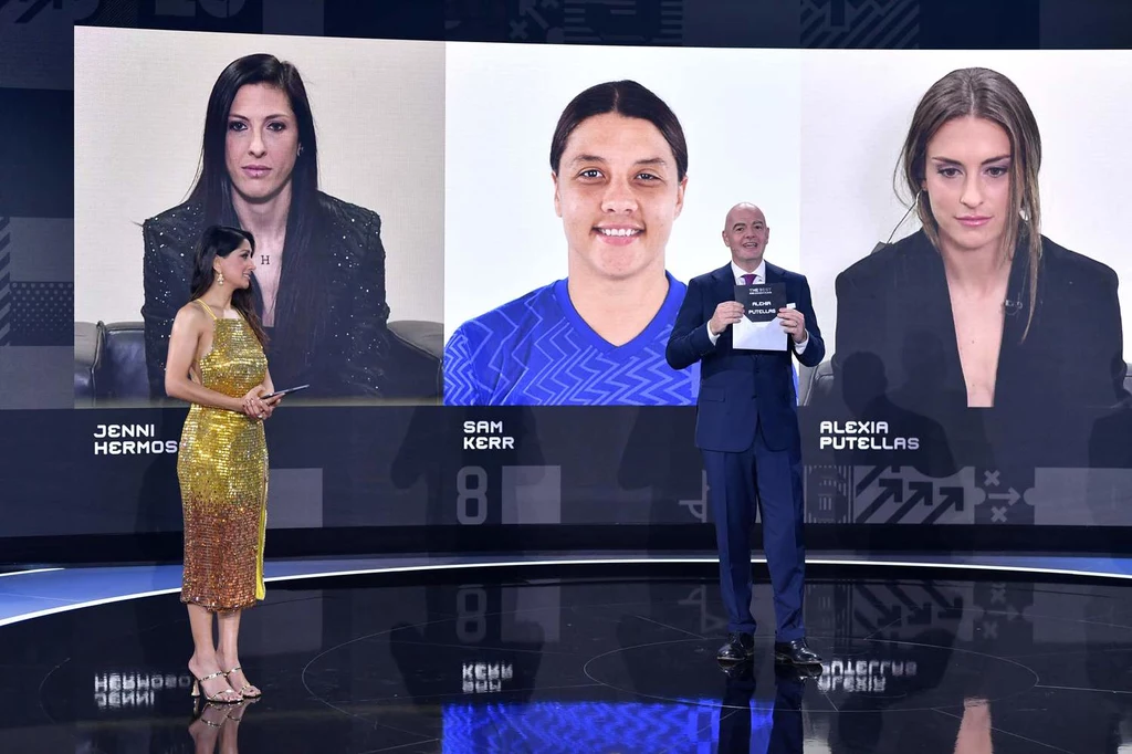 Gianni Infantino podczas  Best FIFA Women