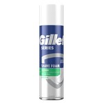 Gillette Series Łagodząca pianka do golenia z aloesem, 250 ml