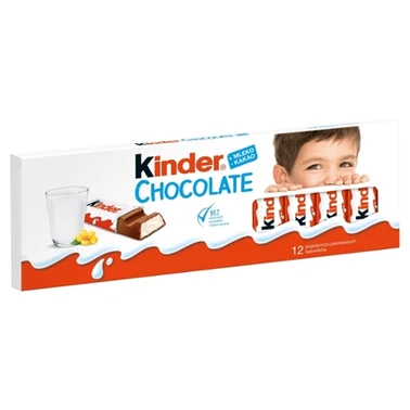 Kinder Chocolate Batonik z mlecznej czekolady z nadzieniem mlecznym 150 g (12 sztuk) - 16