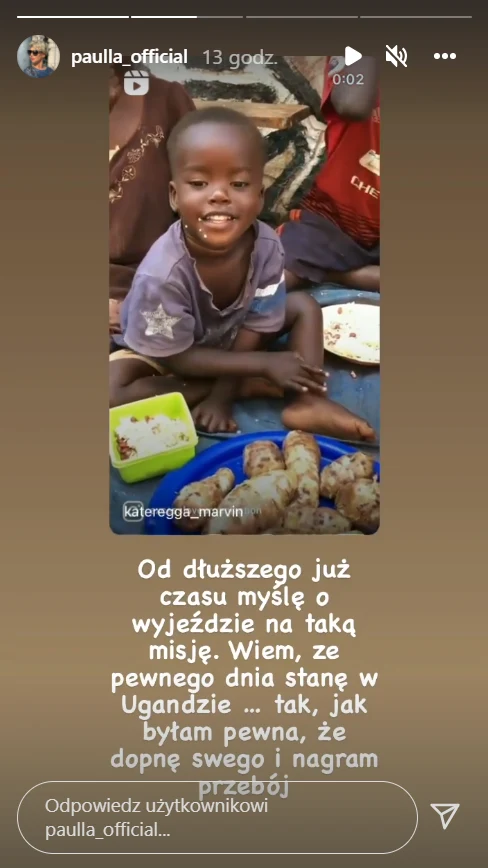 Screen z Instastory Paulli Screen z Instastory Paulli