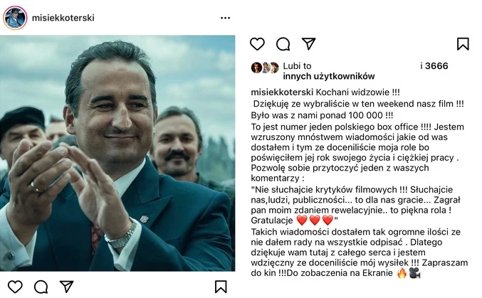 Misiek Koterski / Instagram @misekkoterski Misiek Koterski / Instagram @misekkoterski