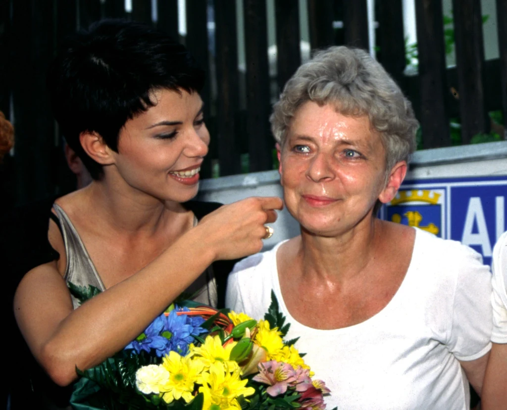 Edyta z mamą przed laty