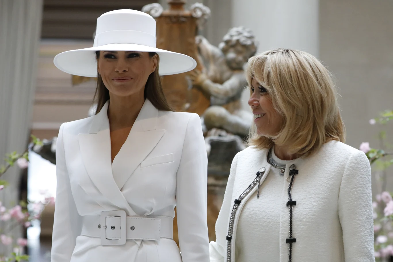Melania Trump i Brigitte Macron Melania Trump i Brigitte Macron