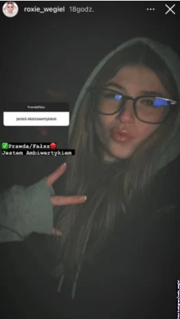 Roksana przyznaje, że jest ambiwertykiem / Instagram @roxie_wegiel