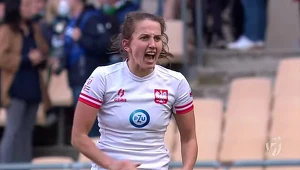Polskie rugbistki dzielnie walczą w HSBC World Series w Sewilli w rugby / screen Youtube 