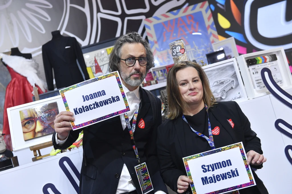 Tłum gwiazd na WOŚP/Szymon Majewski i Joanna Kołaczkowska