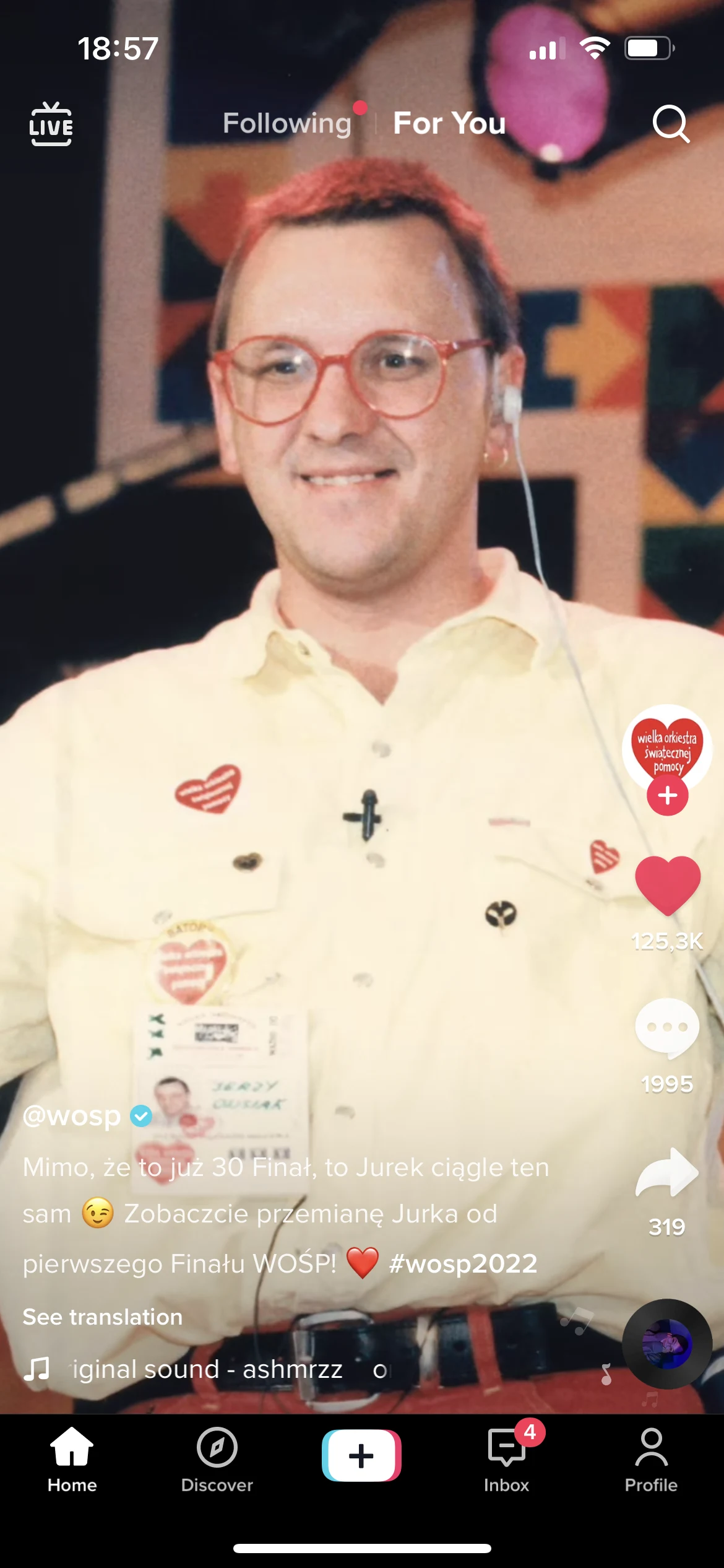 Jurek Owsiak i jego przemiany /@wosp Jurek Owsiak i jego przemiany /@wosp