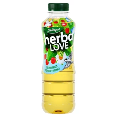 Herbapol HerbaLove Napój owocowo-herbaciany zielona herbata poziomka i rumianek 500 ml - 0