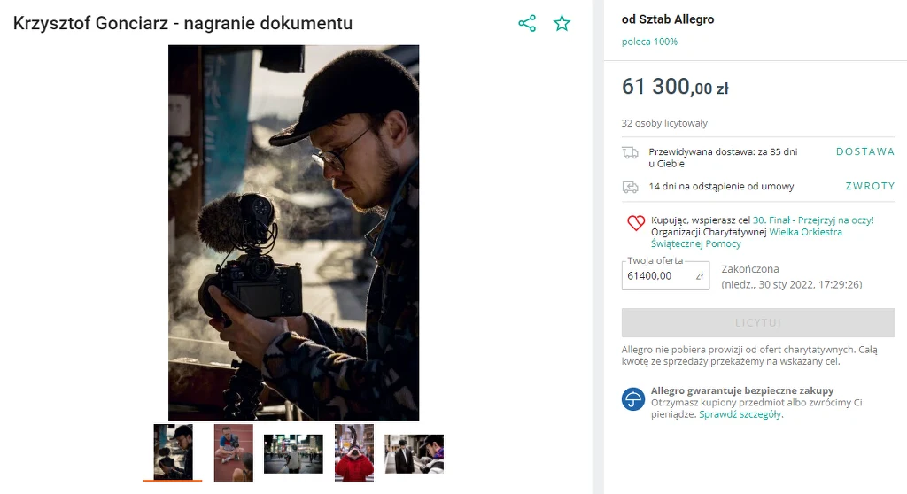 WOŚP Krzysztof Gonciarz WOŚP Krzysztof Gonciarz