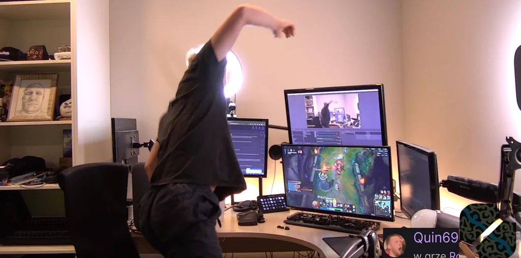 Quin69 - fragment filmu zamieszczonego w serwisie Twitch.tv na kanale @Quin69