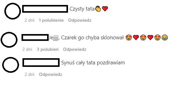 Komentarze na profilu Edyty Pazury @edyta_pazura