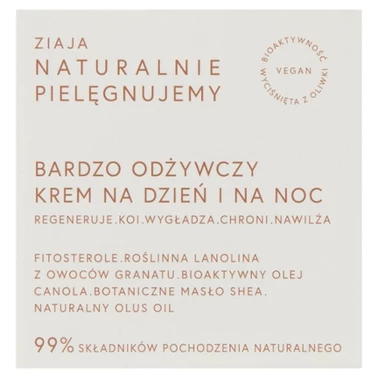 Ziaja Naturalnie pielęgnujemy Bardzo odżywczy krem na dzień i na noc 50 ml - 0