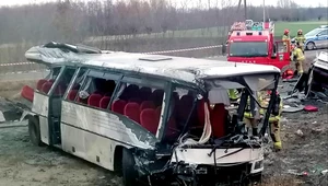 Kierowca autobusu zginął na miejscu / fot: Gorąca Linia RMF