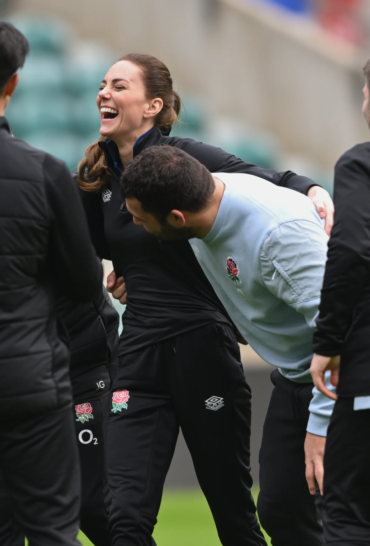Księżna Kate na treningu rugby