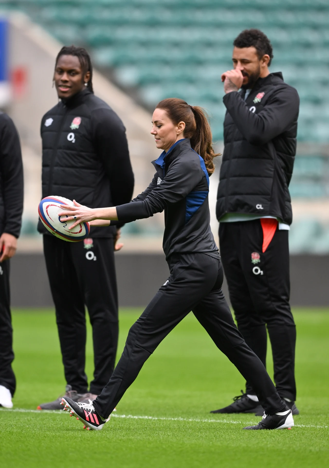Księżna Kate na treningu rugby