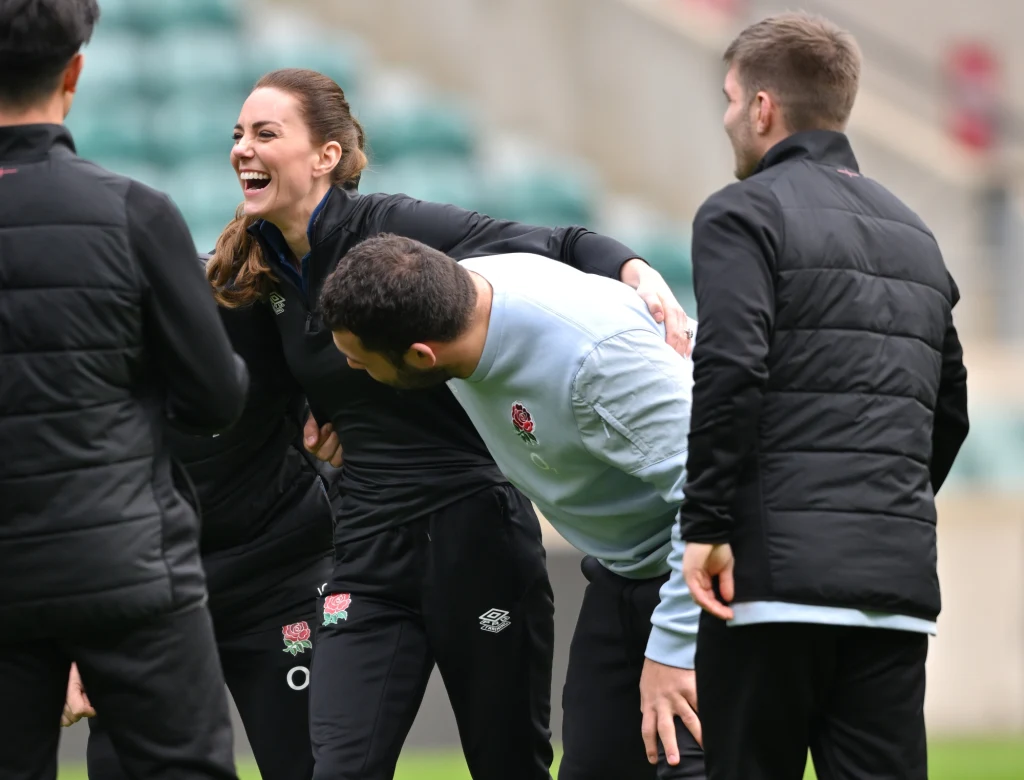 Księżna Kate na treningu rugby