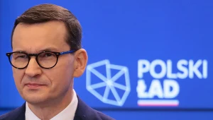 Polski Ład jest sztandarowym projektem rządu Morawieckiego. Czy trzeba będzie ustawy napisać od nowa? Na zdj. premier Mateusz Morawiecki podczas promowania Polskiego Ładu 