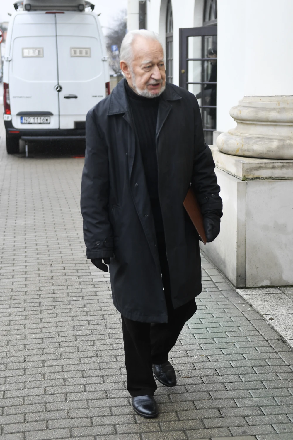 Krzysztof Kumor na pogrzebie Barbary Krafftówny