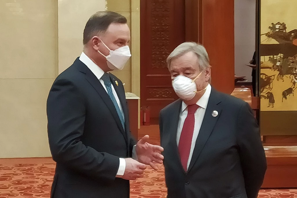 Prezydent Andrzej Duda i sekretarz ONZ António Guterres Prezydent Andrzej Duda i sekretarz ONZ António Guterres