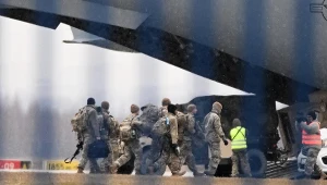 Wyładunek amerykańskich żołnierzy w Jasionce