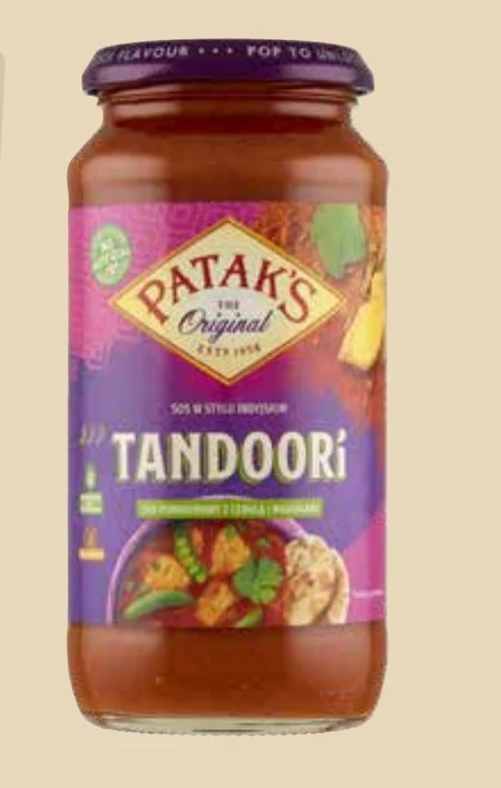 Patak's Tandoori Sos pomidorowy z cebulą i migdałami 450 g