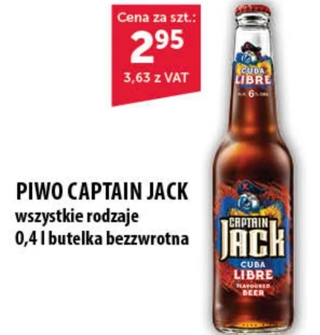 Captain Jack Cuba Libre Piwo smakowe 400 ml