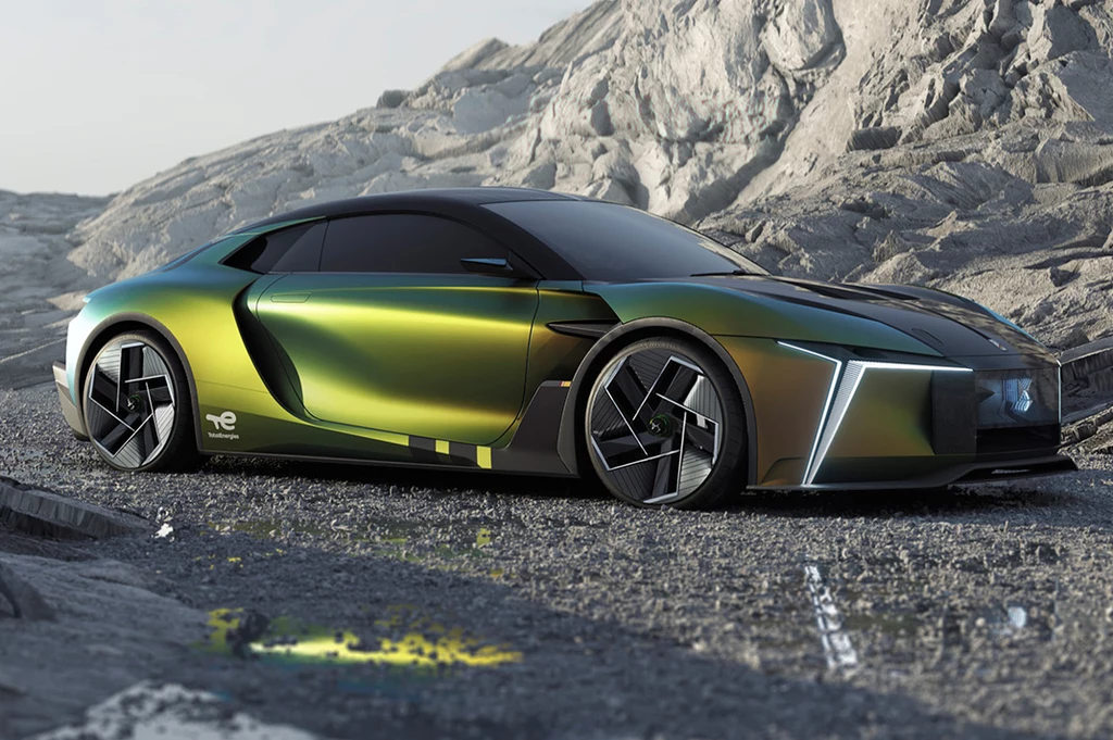 DS E-TENSE PERFORMANCE to prototyp supersamochodu z dwoma silnikami elektrycznymi o mocy 815 KM