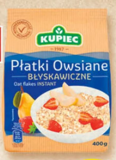 Kupiec Płatki owsiane błyskawiczne 400 g