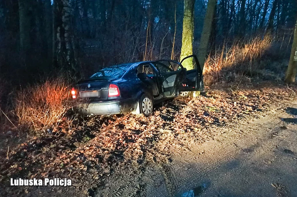 Pościg zakończył się, gdy 24-latek nie opanował samochodu