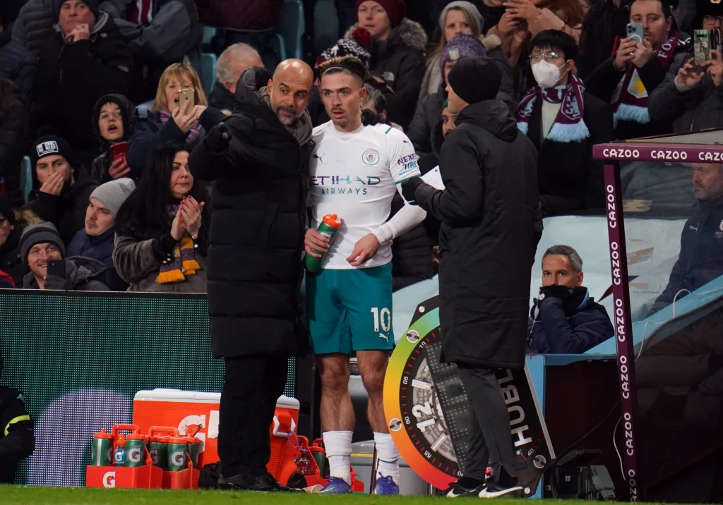 Pep Guardiola i Jack Grealish