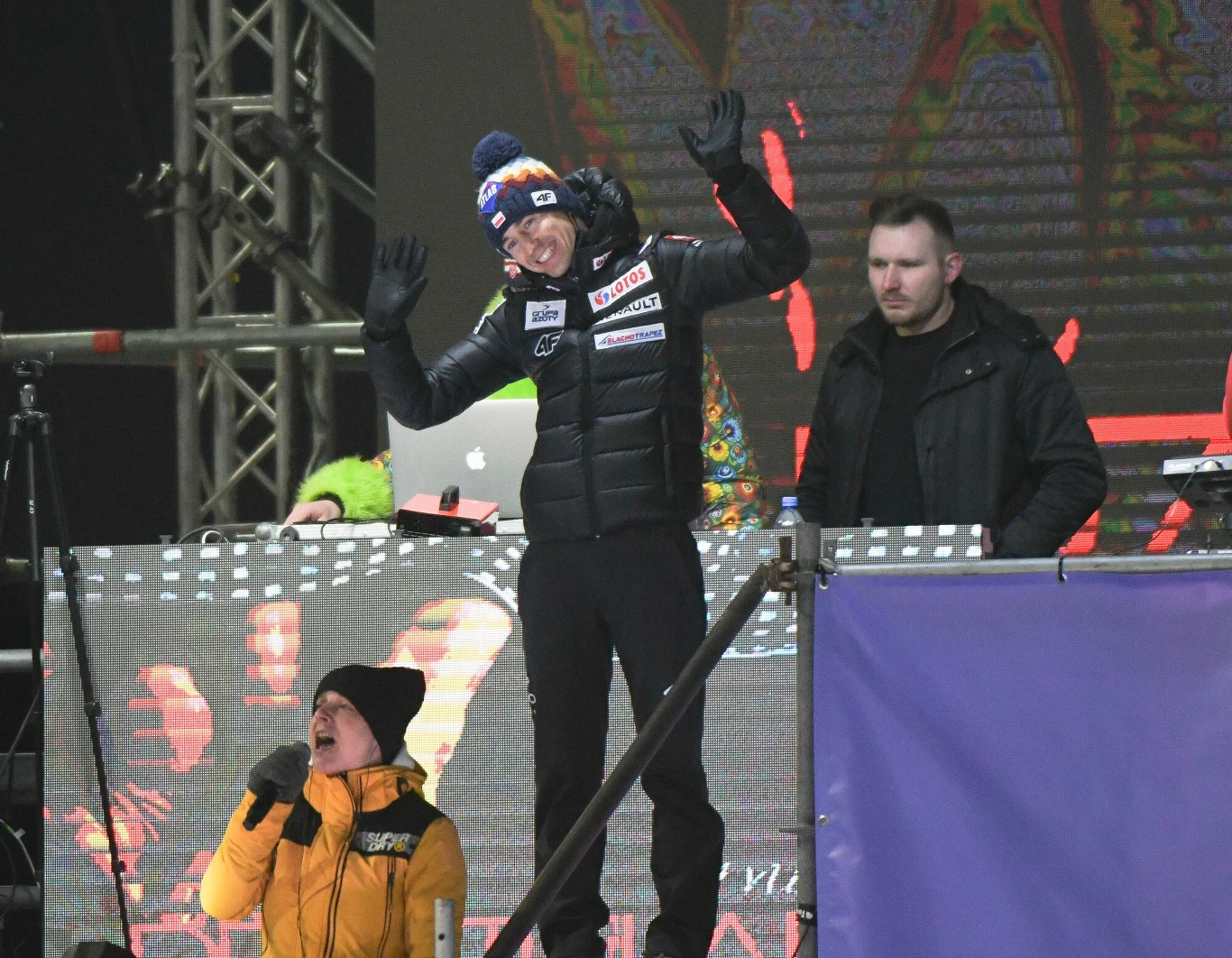 Kamil Stoch podczas konkursu Pucharu Świata w Zakopanem