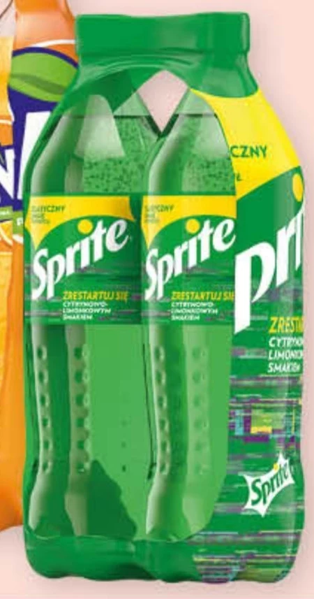 Sprite Napój gazowany o smaku cytrynowo-limonkowym 2 x 1,5 l