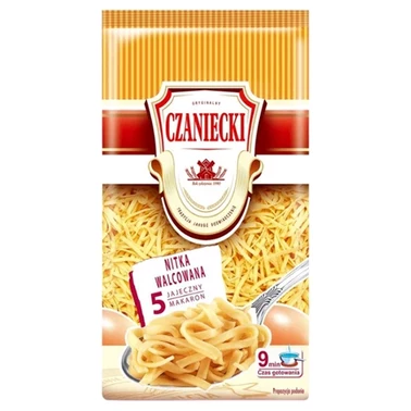 Czaniecki Makaron 5 jajeczny nitka walcowana 250 g - 0