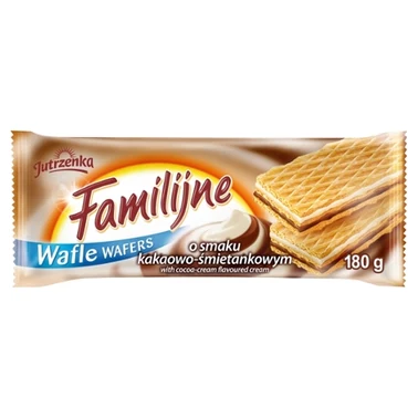 Familijne Klasyczne wafle o smaku kakaowo-śmietankowym 180 g - 3