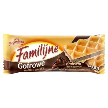 Familijne Gofrowe Wafle Z Musem Czekoladowym 130 G 15 TANIEJ