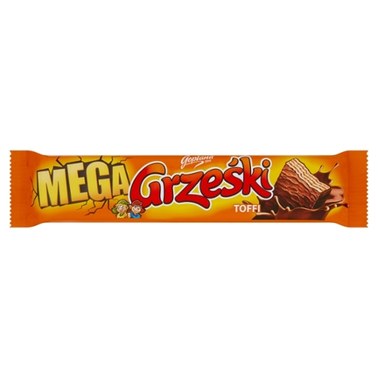Grześki Mega Wafel przekładany kremem o smaku toffi w czekoladzie mlecznej 48 g - 1