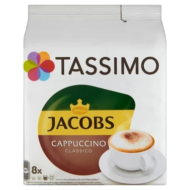 Tassimo Jacobs Cappuccino Classico Kawa w kapsułkach 8 sztuk i mleko 8 sztuk 260 g - 1